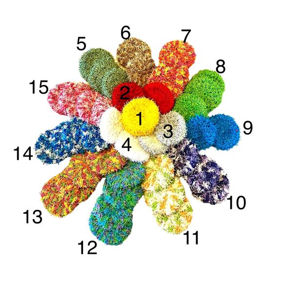 Set 3 SCRUBBIES Kitchen Bathroom Dish Cleaning Scrubber Auto Detail Handmade - Picture 1 of 10